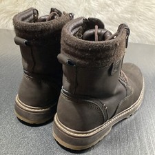 Godik mens size 9 Double Zipper And Lace Up Shoes Boots Waterproof Leather