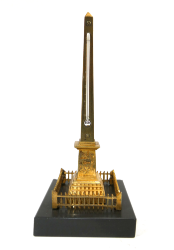 Nadel der Kleopatra Luxor Obelisk Bronze Thermometer ca. 1880 T-7 - Bild 1 von 21