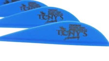 2.5" Vanes Tonys All New Super Wave Archery Vanes Blue 50PK TNYSWV3343F