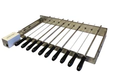 Automatic Skewer Rotator BBQ Grill | Electric Shish Kebab Machine w/ Adjustable