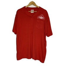 Vintage Alamo Chevy Classic Club Polo Red Mens Shirt Size XL