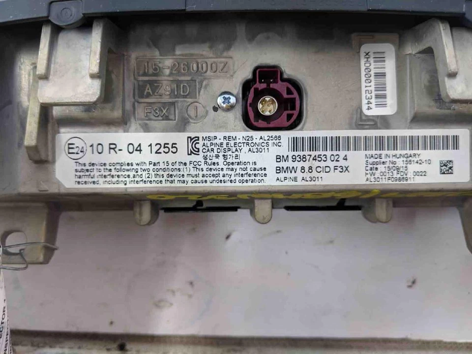 BMW M3 335I 428I 2016 navegación información tablero pantalla GPS/TV fabricante de equipos originales Foto 2 de 4