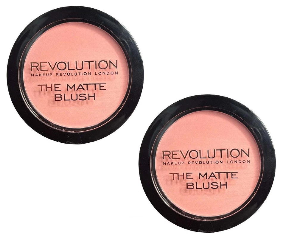 Pack of 2 Makeup Revolution Beauty The Matte Blush, Beloved - Image 2 of 4