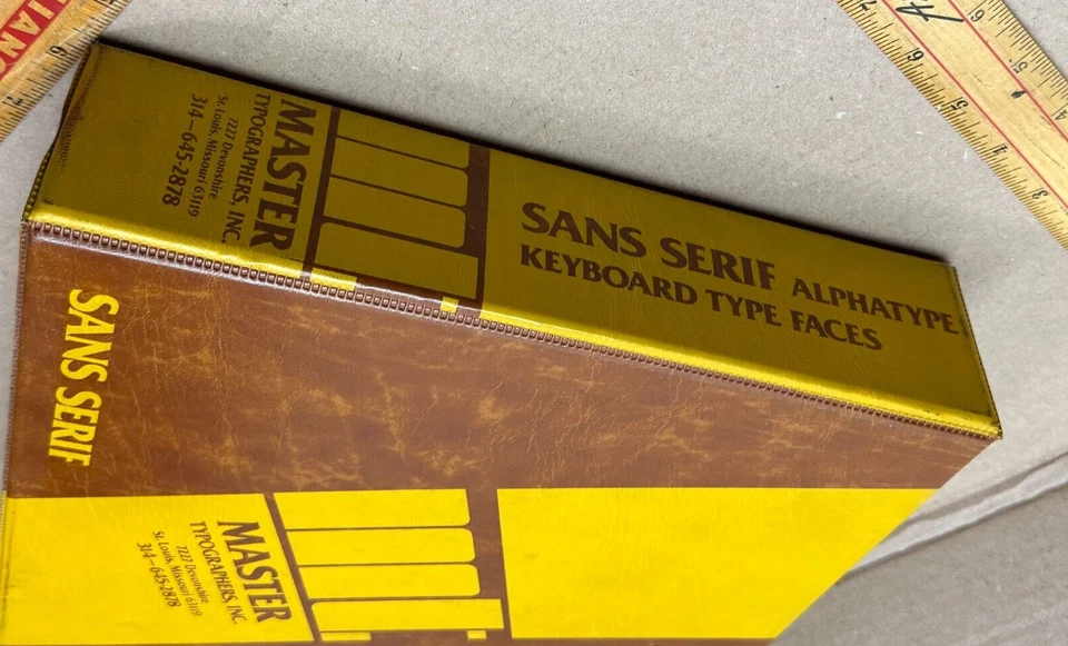 Big VTG 1970s SANS SERIF Alphatype Keyboard Type Faces -Master Typographers - Image 2 of 4