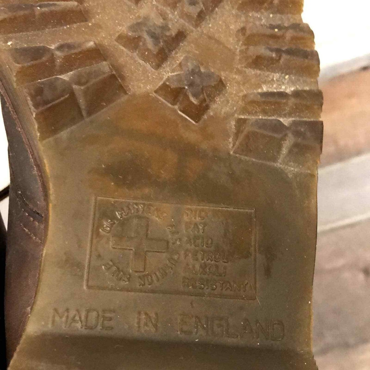 Vtg‎ made in England Brown Leather Oxfords 4 Eye Doc Dr. Martens UK mens 5 women Doc Martens Brown Oxfords - Etsy main image 2