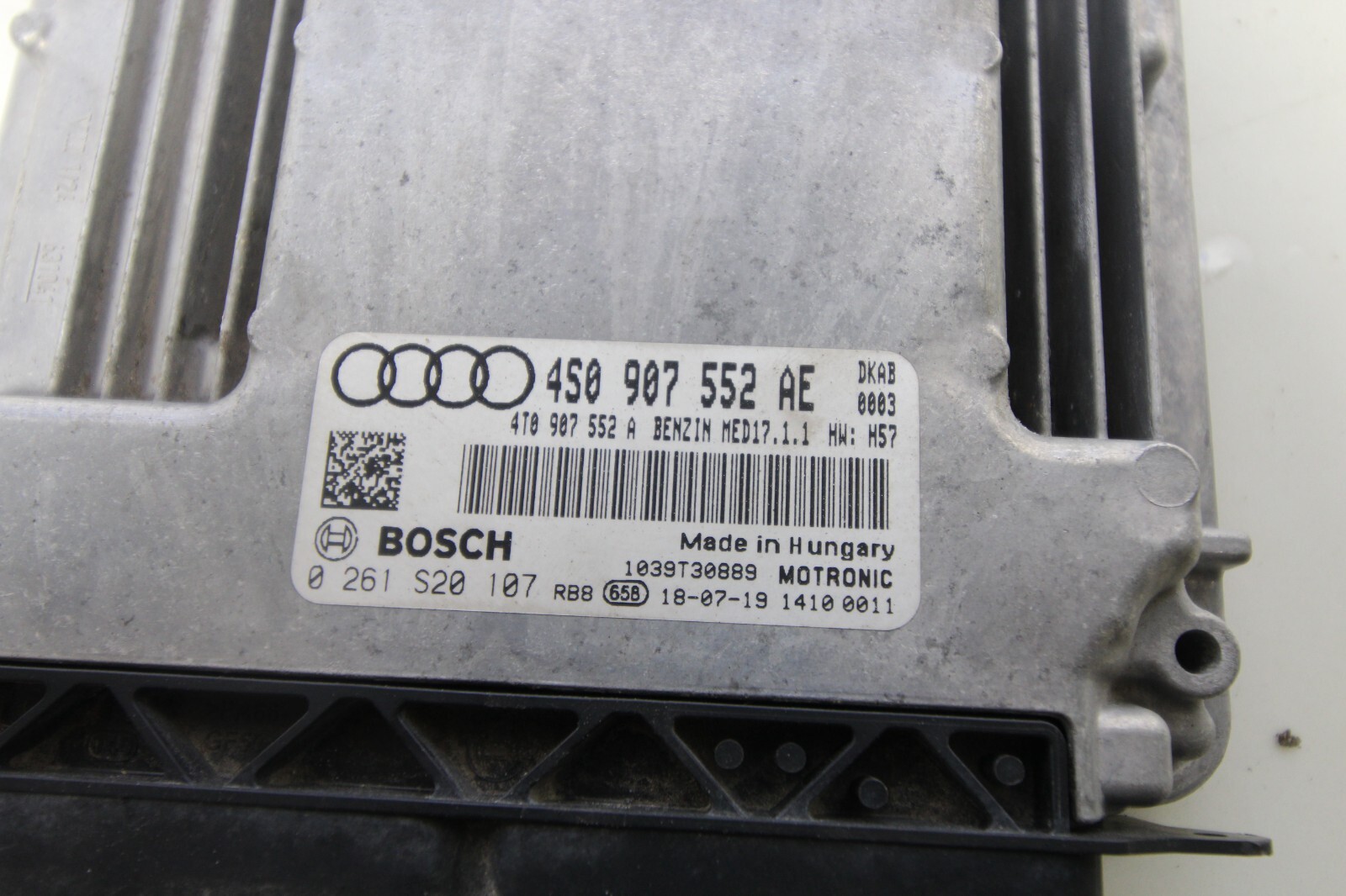 17-21 AUDI R8 V10 PLUS RWS OEM ENGINE CONTROL UNIT ECU 4S0907552 AE