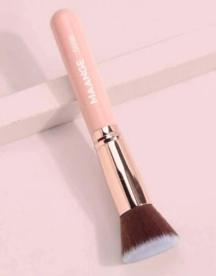 1pc Maange Professional flat head foundation brush, soft fibres PINK UK