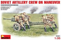 Soviet Artillery Crew On ManöVer Figure Kunststoff Kit 1:3 5 Modell Miniart