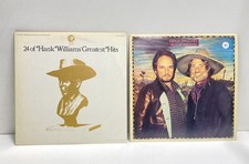 Lot of 2 Vinyl Records Hand Williams, Merle Haggard Willie Nelson