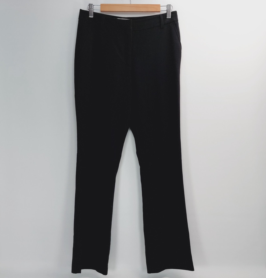 Preview Tailored Trousers Pants Womens Size 10 Black Slash Pockets Premium Soft