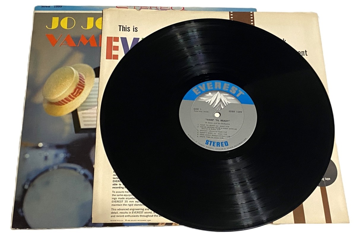 Jo Jones and His Orchestra Vamp Til Ready Vinyl LP SDBR 1099 VG/VG