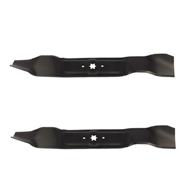 Set of 2 21-3/16'' x 6 Point Star Mulcher Mower Blades MTD