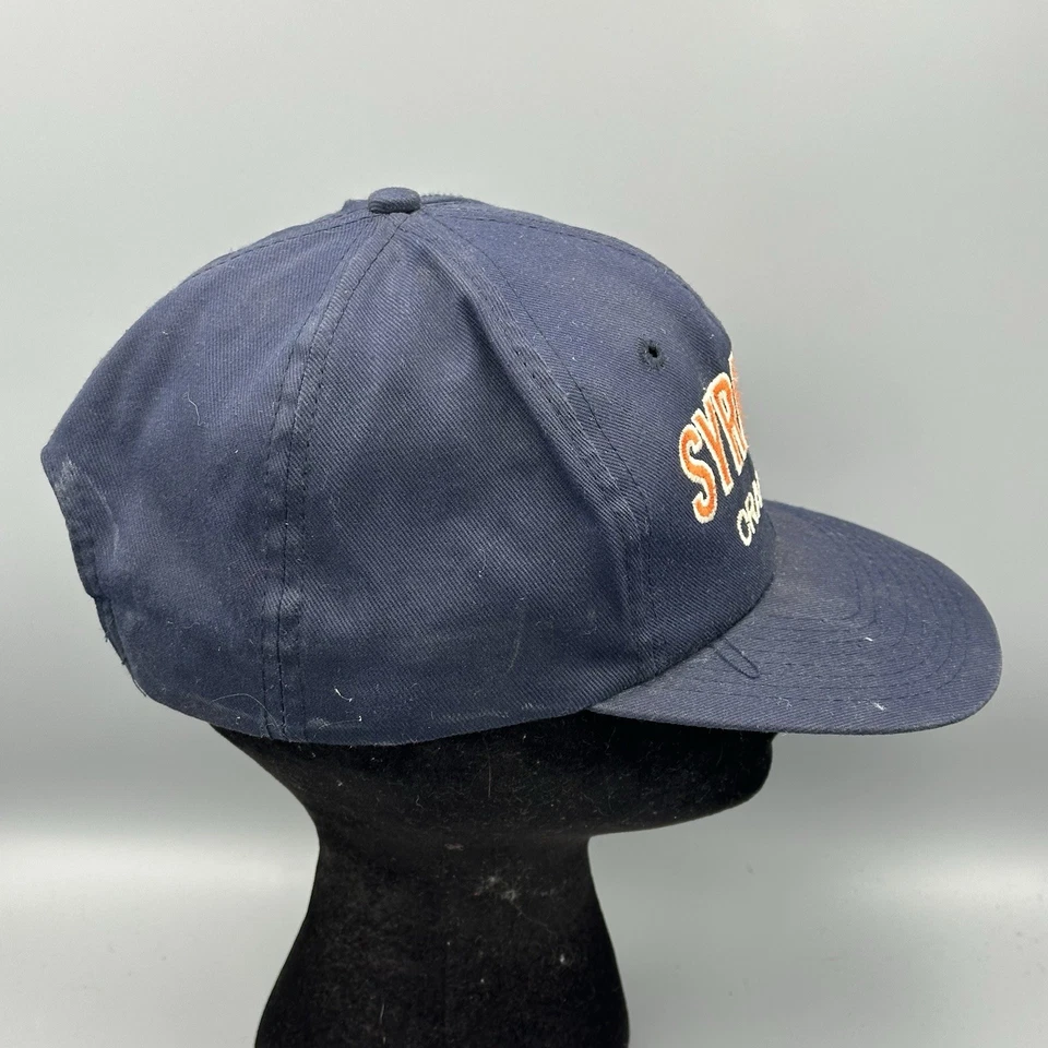 Vintage Twins Enterprise Syracuse Orangemen snapback hat navy green under brim - Image 4 of 4