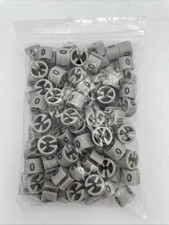 Clothes Hanger Marker Number 0 Fits 3mm Rod Garment Coding Gray 100pcs