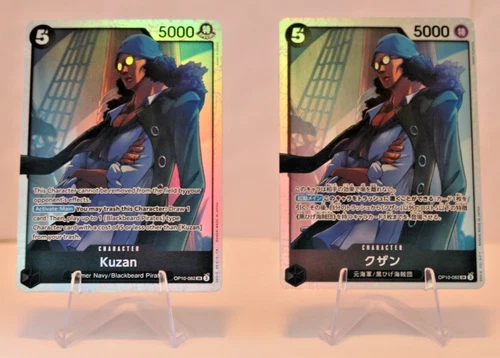 One Piece Cards OP10-082 Kuzan Super Rare (English and Japanese Versions)