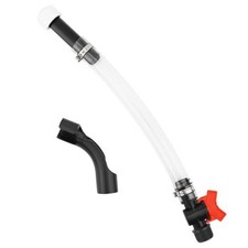 Racing Fuel Jug Hose with Ball Valve Shut off  Bender, 15 Inch Fuel Filler