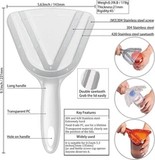 Jar Opener for Seniors & Arthritis Easy Twist Bottle Caps Red Kitchen Gadget