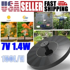 1.4W Solar Power Bird Bath Fountain Pump Solar Fountain with 4 Nozzle