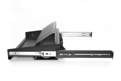 MENSOLA ESTRAIBILE PER TABLET, PORTATILI, SMARTPHONE 175X483X340 MM, NERO (RAL 9 - Foto 6 di 7