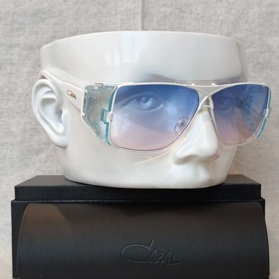 CAZAL LEGENDS 955 Havana White Temple Gradient Blue Sunglasses