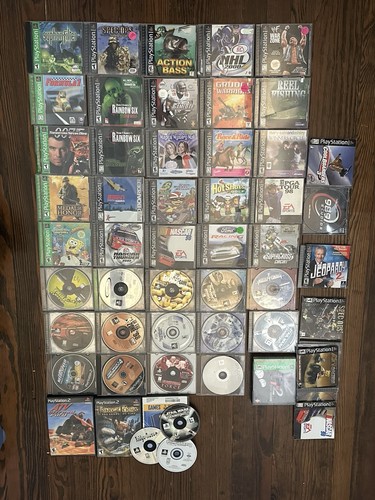Lot of 42 Playstation 1 Games Bundle Cases Manuals Crash Mortal kombat 4 More