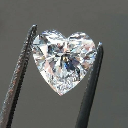 9 MM VVS1 Certified Moissanite Heart Cut D Color 3 CT Loose Stone For The Gift - Image 2 of 4