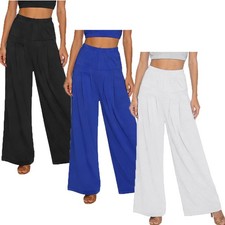 Women Pants Festival Trousers Carnival Belly Dance Dancewear Elastic Waistband