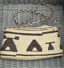 Hand Woven Vintage Hanging Basket Purse Made By Indigenous Artisans