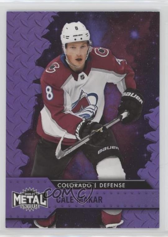 2020-21 Skybox Metal Universe Purple Spectrum 121/199 Cale Makar #60 0gp3