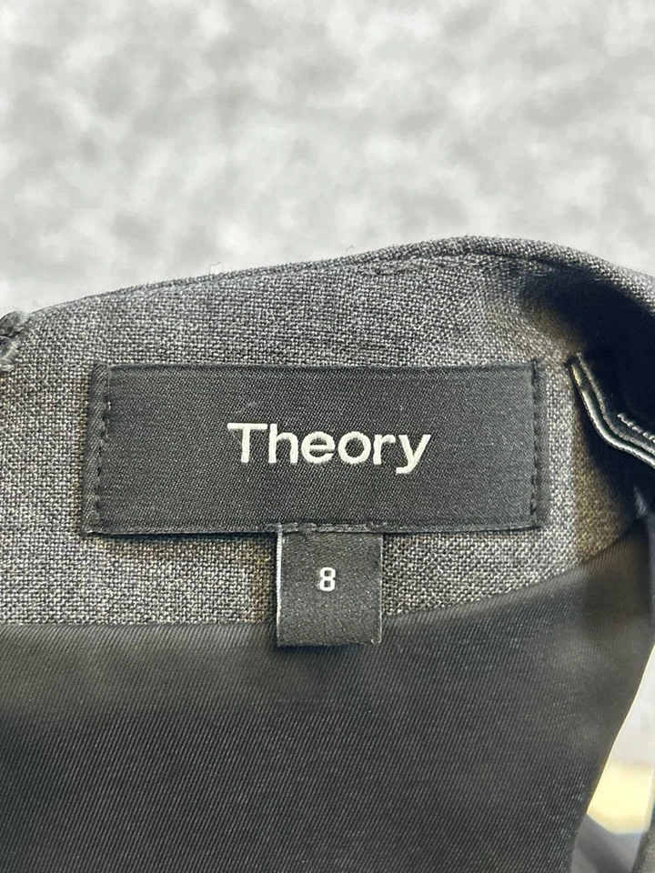 Blusa de lana gris 8 Theory Dress para mujer Foto 3 de 4