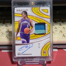 Brice Sensabaugh 2023-24 Panini Immaculate RC Sneaker Swatch Patch Auto 04/25