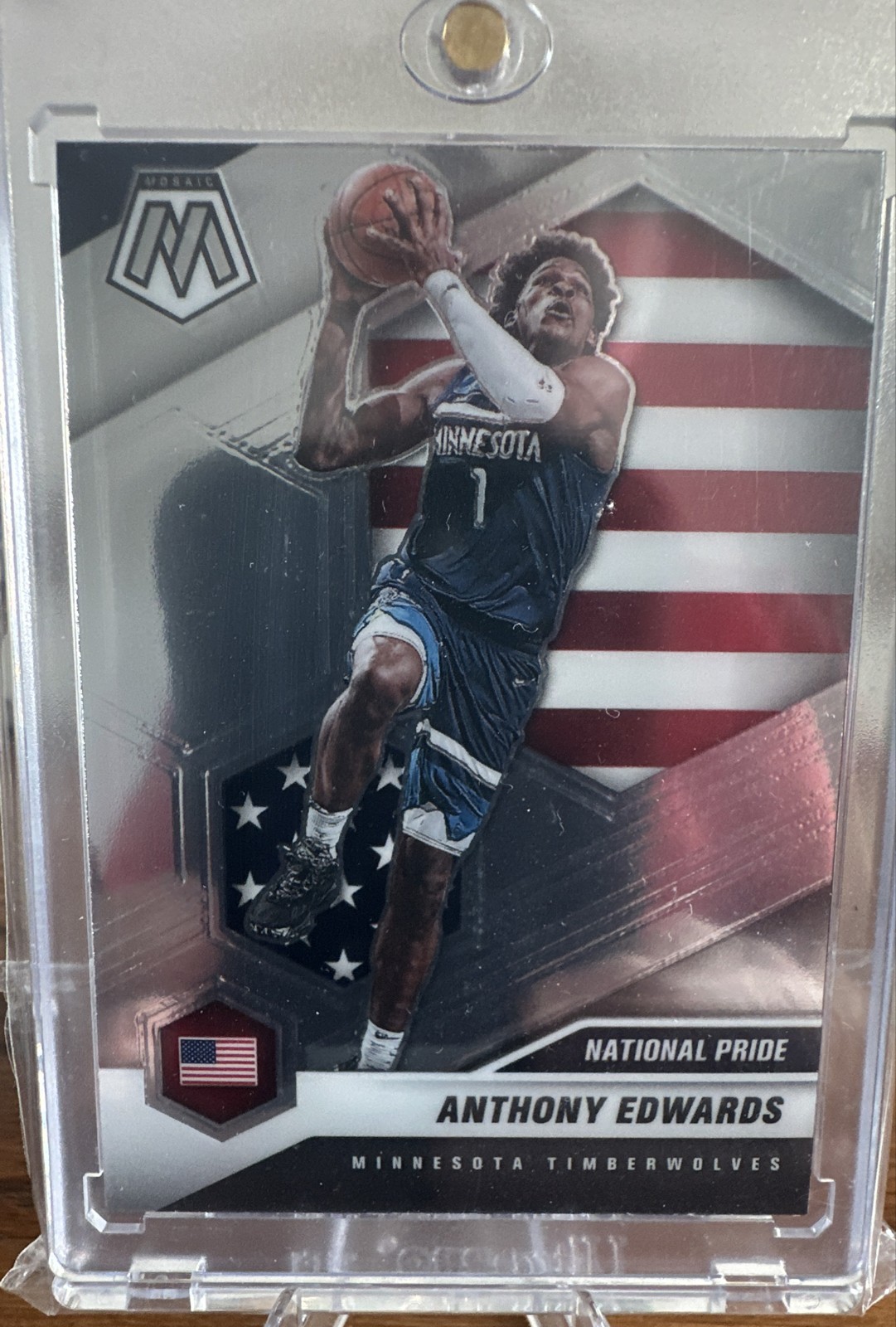 2020-21 Panini Mosaic - National Pride Anthony Edwards #252 (RC)