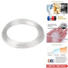 Pneumatic Tubing 6mm x 4mm PU Polyurethane Air Hose 32.8ft Clear for Fluid