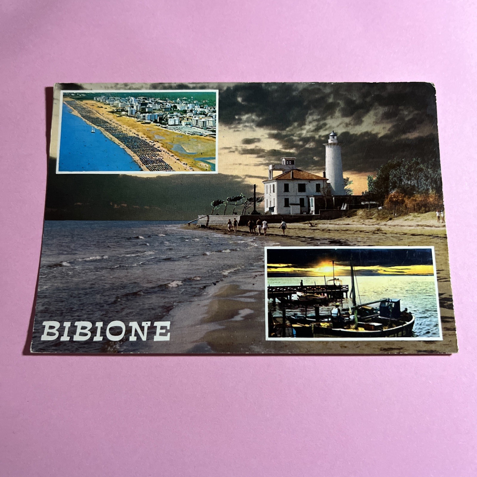 CARTOLINA A COLORI COLLEZIONE - BIBIONE SOUVENIR -- VIAGGIATA