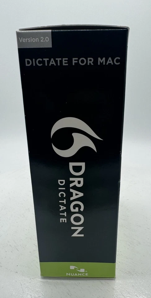 Dragon Dictate 2.0 Speech Recognition Software Mac OS X Nuance w/ Microphone - Image 2 of 4