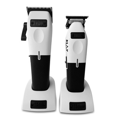 TPOB Play Barber Hair Clippers & Trimmer for Men 7500 RPM with Rubber Grips (Whi