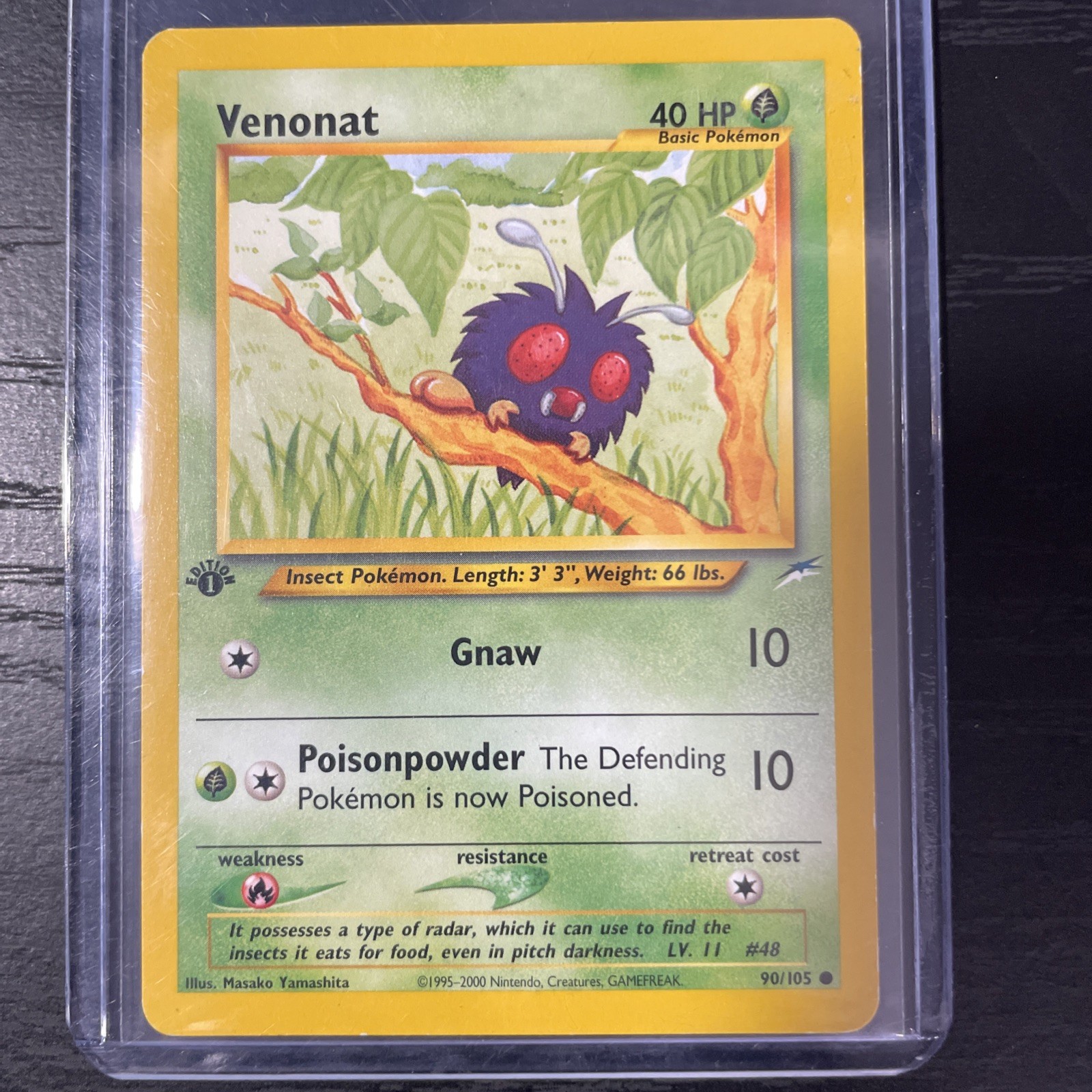 1st Edition Venonat 90/105 - Neo Destiny - Near Mint