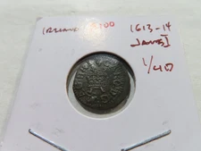 Scotland Charles I (1625-1649) AE Rose Farthing. Scarce especially such nice.