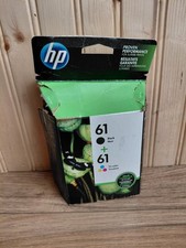 HP 61 Black  Tri-Color Ink 2 Pack CR259FN DeskJet OfficeJet NEW In Box Dec 2021