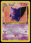 Pokemon Card - Gengar Fossil 20/62 Rare 1st Edition