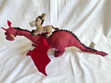 Juguete de peluche raro Universal Studios Shrek 4-d 23" burro montar dragón 2021