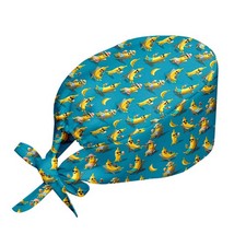 Unisex Lightweight TieBack Surgical Scrub Cap With Sweatband