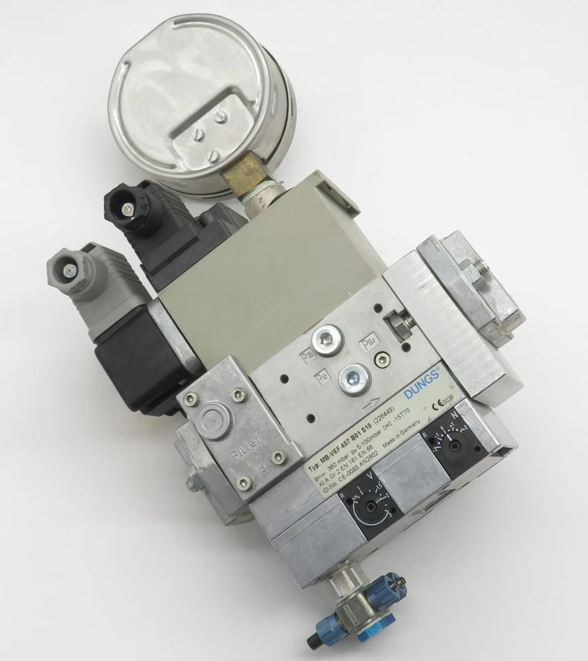 Grifo de gas DUNGS MB-VEF 407 B01 S10 GasMultiBloc unidad de control de gas Rp 3/4" 230V - Imagen 2 de 4