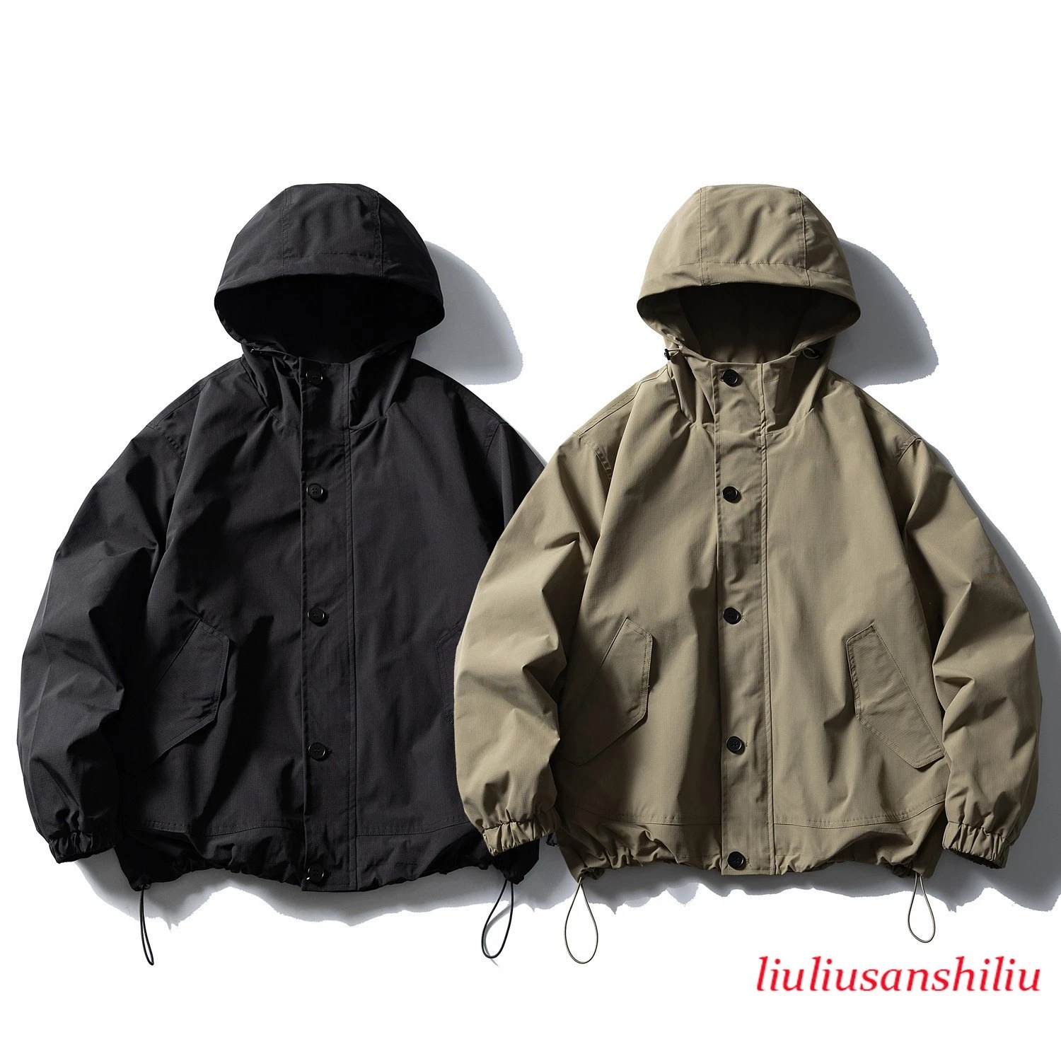 American Outdoor Retro Workwear Hooded Casual Jacket Men's Loose Outdoor Jacket
