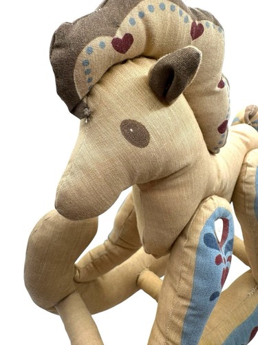 Vintage Handmade The Daisy Kingdom Quilted Rocking Horse Plush - Picture 3 of 4