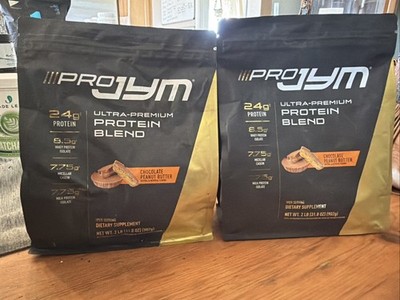 2pack Pro JYM Chocolate Peanut Butter Protein 22 Servings Whey Casein Milk Blend