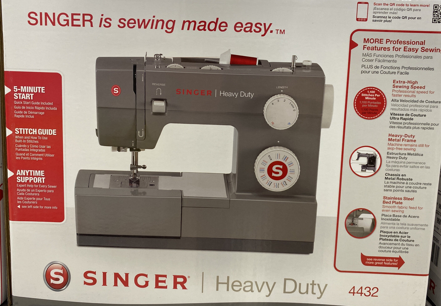 For Sale Used SINGER Heavy Duty 4432 Sewing Machine w/ 32 Built in