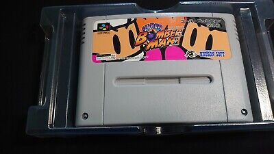 SNES -- SUPER BOMBERMAN 5 -- Fake Boxed. Can save! Super famicom. Japan.  17360