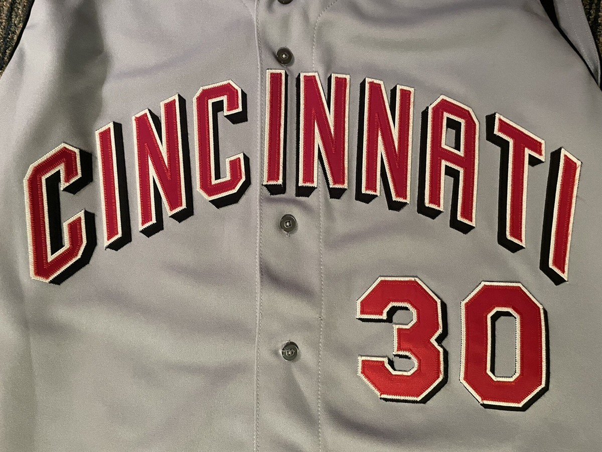 Ken Griffey Jr. #30 Russell Cincinnati Reds Vest Jersey Size