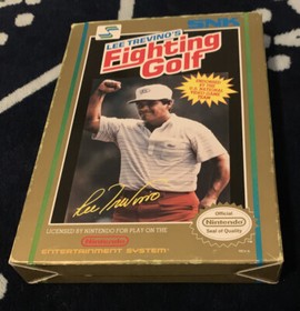 Lee Trevino's Fighting Golf NES Nintendo CIB Complete In Box